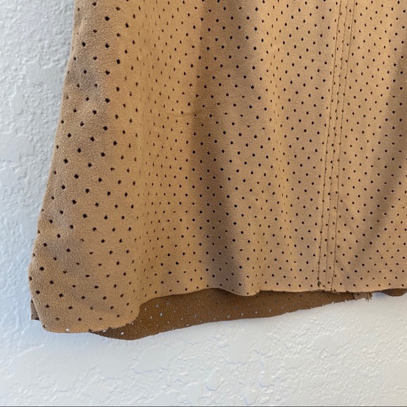 ZARA Suede Scoop Neck Top - Picture 7 of 8